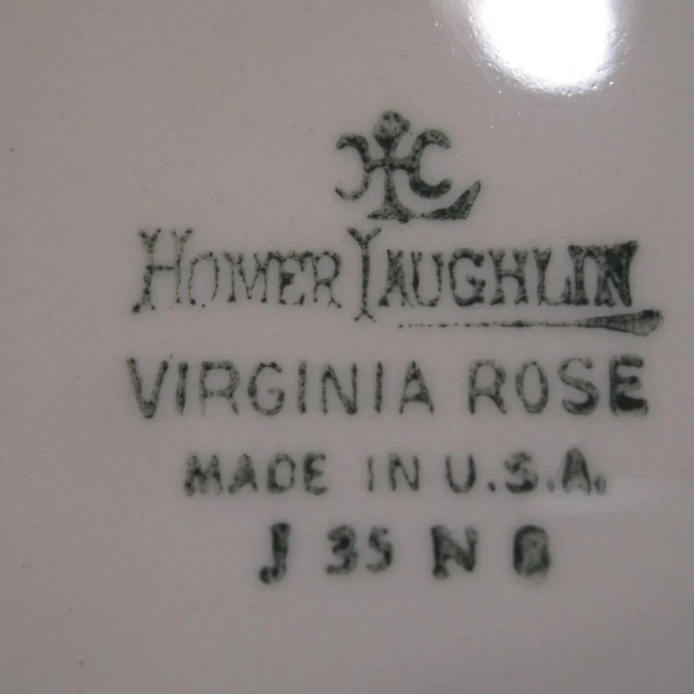 7  Virginia Rose Homer Laughlin Dishes